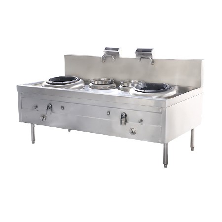 Double fried double tail frying stove